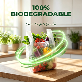 Plastic bags · PLA / PBAT material · Retail shopping