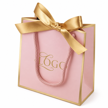 Paper bags · Coated paper · Ribbon handles